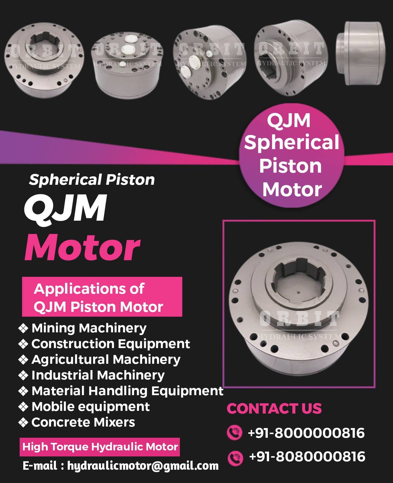 QJM Hydraulic Motor in Ghaziabad Uttar Pradesh India